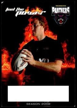 2008 Penrith Panthers Feel The Power, See The Magic #NNO Shane Rodney Front